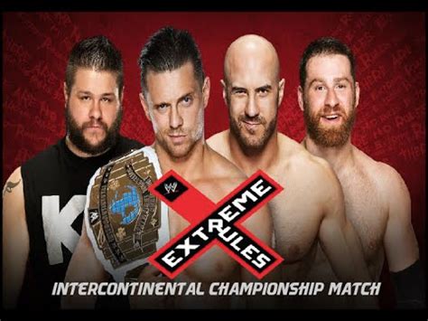 Wwe Extreme Rules The Miz Vs Kevin Owens Vs Cesaro Vs Sami