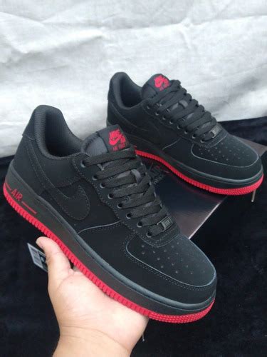 Air Force One Negro Suela Roja Meses Sin Intereses