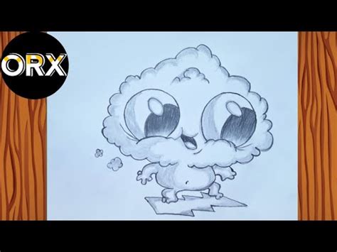 How To Draw A Cute Cloud Step By Step Cute Cloud Easy Sketch A