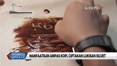 Manfaatkan Ampas Kopi Seorang Pelukis Ciptakan Lukisan Siluet