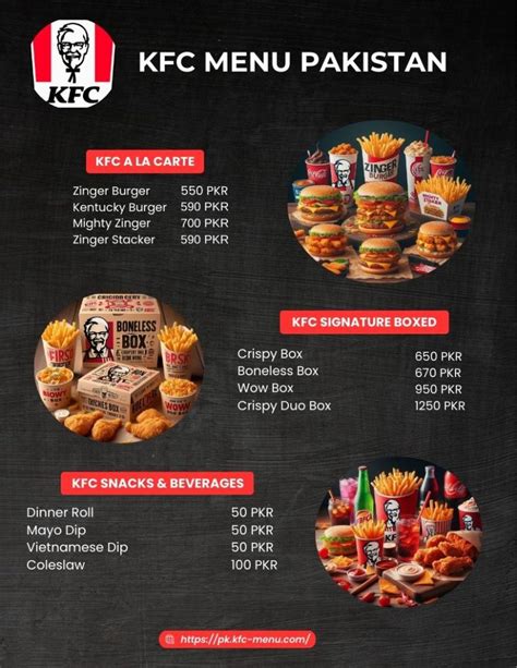 KFC Menu In Pakistan With Price 2024 [Mid Night July Deals]