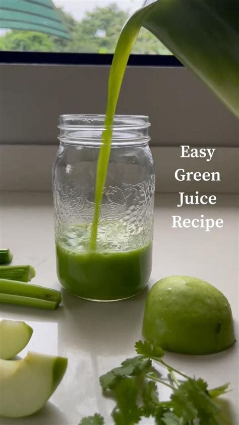 Easy Green Juice Recipe Healthy Juice Drinks Green Juice Recipes