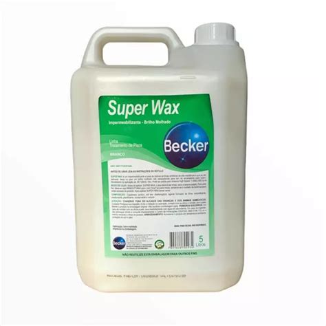 Cera Impermeabilizante Super Wax L Brilho Molhado Becker Mercadolivre