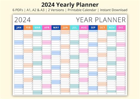 2025 Year Planner Calendar Kachina Sage