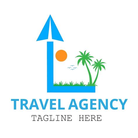 Premium Vector Grow Travel Agent Logo Design Vector Illustration