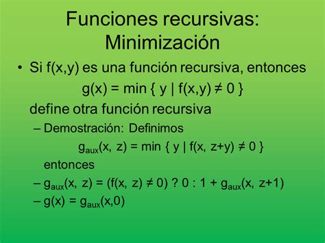 Funciones Recursivas P Gina