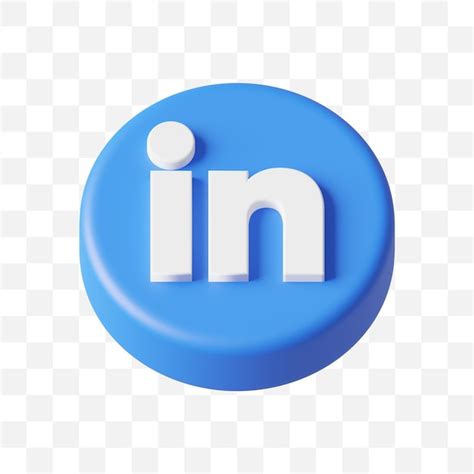 Premium Psd Linkedin Social Media Icon D