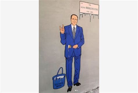 Riappare Murale Di Berlusconi In Una Nuova Versione A Milano Tiscali