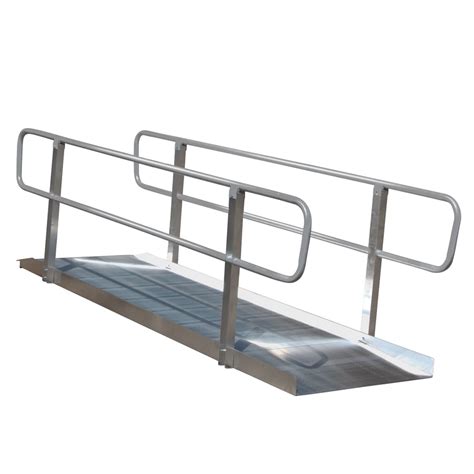 Aluminum Handicap Ramp With Rails