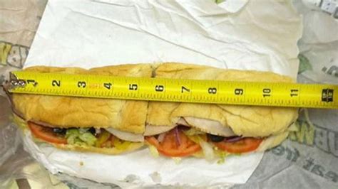 Subway Footlong Sandwich Comes Up Inch Short