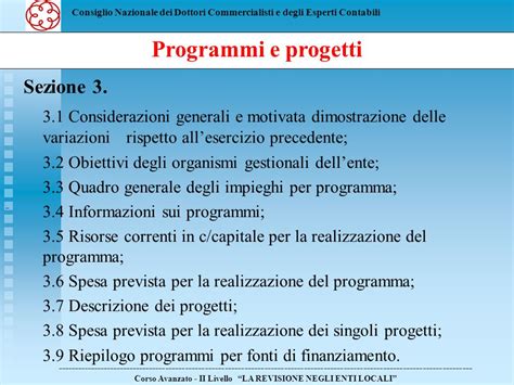 Corso Avanzato Ii Livello La Revisione Negli Enti Locali Ppt