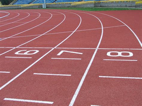 Free Images : structure, track, floor, running, number, line, lane ...