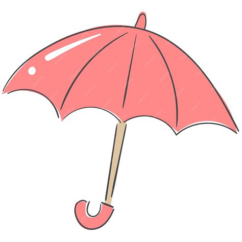 Premium Vector Illustration Of Pink Umbrella