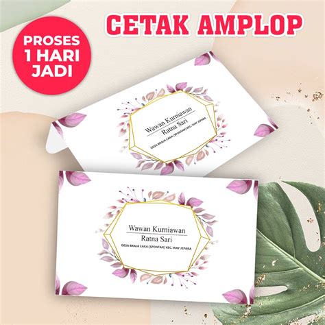 Jual Amplop Kondangan Custom Nama Dan Alamat Shopee Indonesia