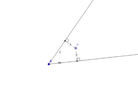 Gelijke Afstand Tussen Twee Lijnen GeoGebra