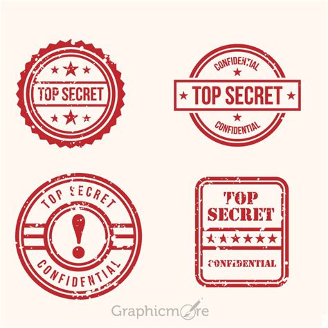 Confidential Stamp Vector Free