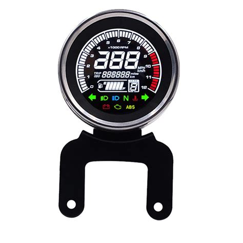 Painel Velocimetro Moto Led Digital Suporte Rpm Odometro Shopee Brasil