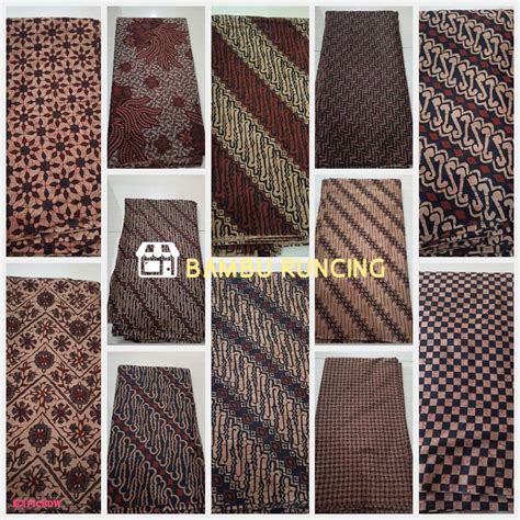 Jual Hmt Kain Batik Coklat Lawasan Bahan Seragam Batik Seno Kamen Batik