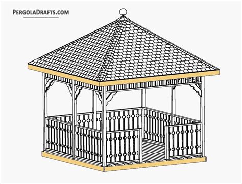 12×12 Square Gazebo Plans