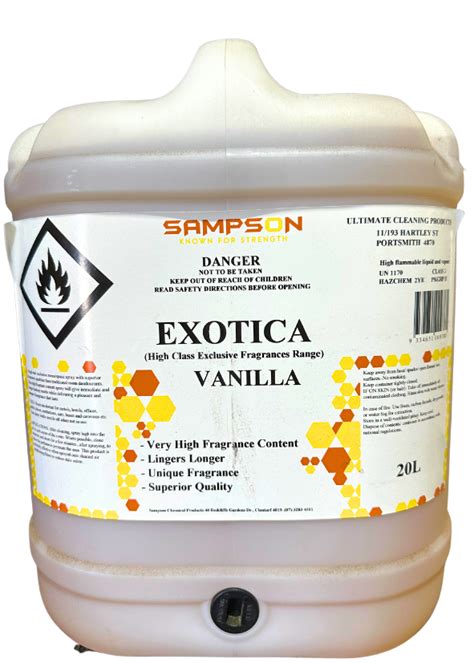 Sampson Exotica Vanilla Air Freshener Ultimate Cleaning Products