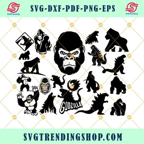 Godzilla Svg Bundle King Kong Svg Bundle Check More At Https