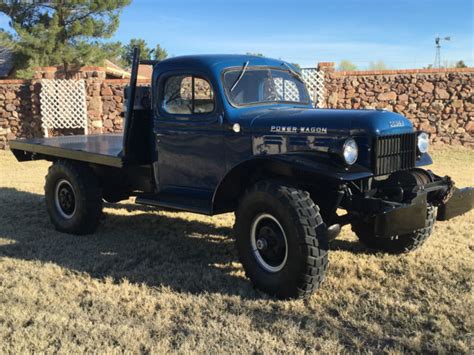 1950 Dodge Power Wagon Custom Flat Bed Truck No Reserve Classic Dodge