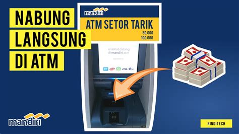 Cara Setor Tunai Uang Di Atm Bank Mandiri Youtube