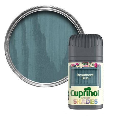 Cuprinol Garden Shades Beaumont Blue Matt Wood Paint 0 05l Departments Diy At Bandq