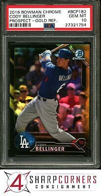 Bowman Chrome Prospects Gold Refractor Bcp Cody Bellinger Rc