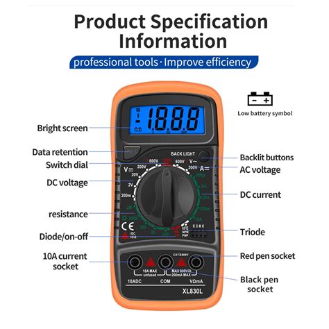 Multimètre numérique portable fonctions polyvalentes Test et Avis