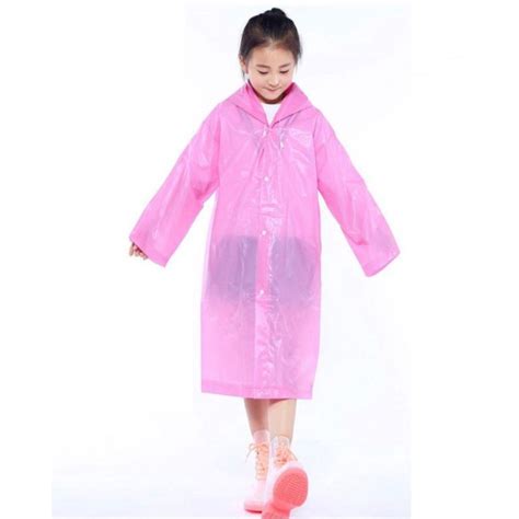 Jual Jas Hujan Plastik Eva Raincoat Poncho Terusan All Size Transparant