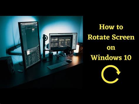 How To Rotate Computer Screen On Windows Youtube