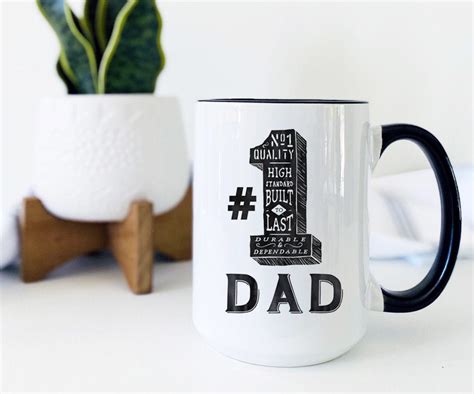 Number 1 Dad Mug Awesome Father Mug Father S Day Mug Etsy