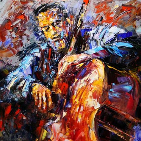 Daily Painters Abstract Gallery Charles Mingusoriginal Colorful Jazz