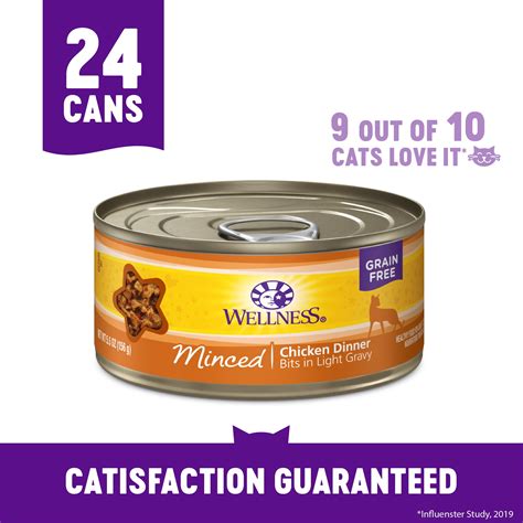 Wellness Complete Health Natural Grain Free Wet Canned Cat Food Minced