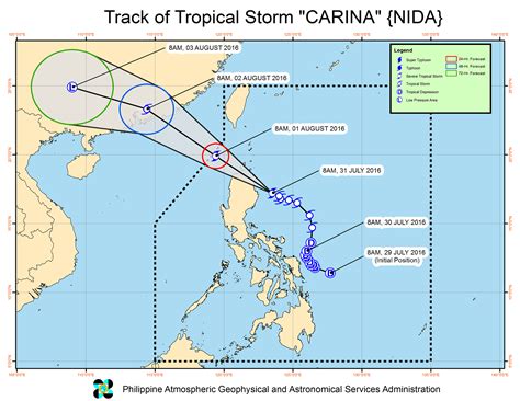 Carina Strengthens Ahead Of Landfall In Cagayan