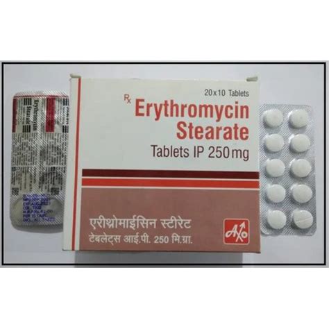 Erythromycin Stearate Tablet Mg Usage Bacterial Infections At Best