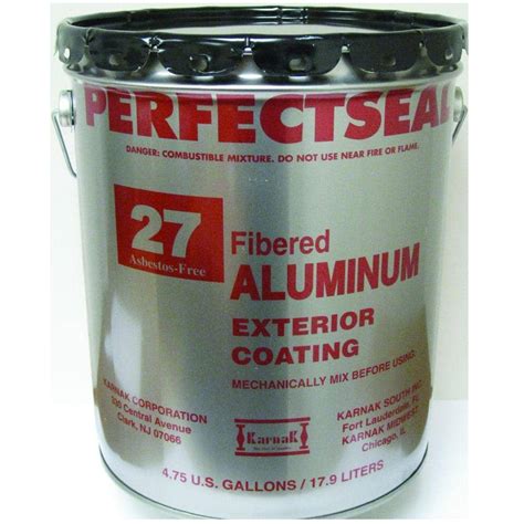 Karnak 5 Gal 27 Perfectseal Fibered Aluminum Silver Reflective Roof