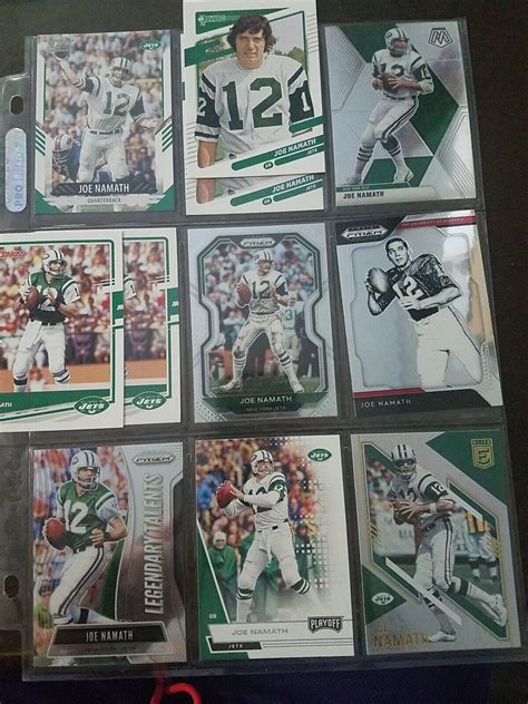 Joe Namath Cards 11 New York Jets Prizms Inserts Parallels EBay