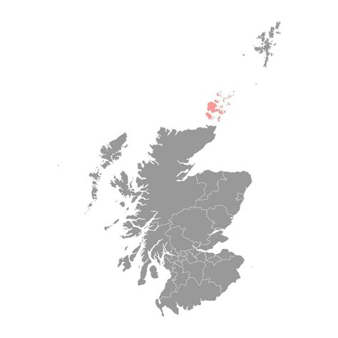 Orkney Map Council Area Of Scotland Vector Illustration 24727459