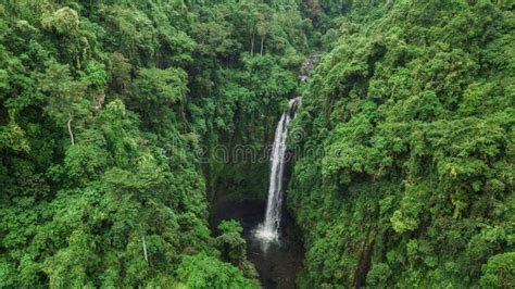 Drones A Reos Ven Una Cascada Escondida En La Selva Naturaleza Virgen