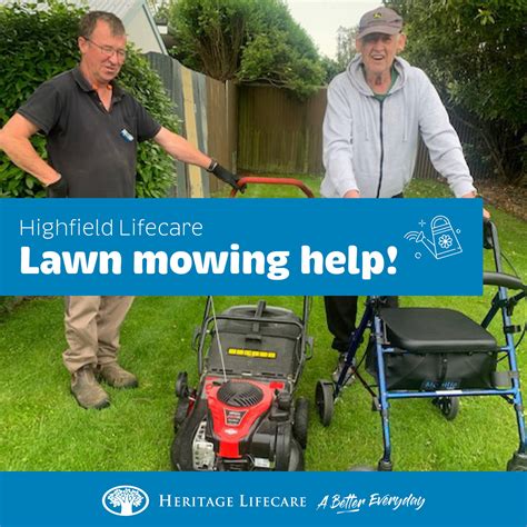 News Events Lawnmowing Help Heritage Lifecare