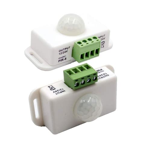 Infrared Pir Motion Sensor Switch เซนเซอร์ตรวจจับการเคลื่อนไหว อินฟราเรด Dc 12v 24v Shopee