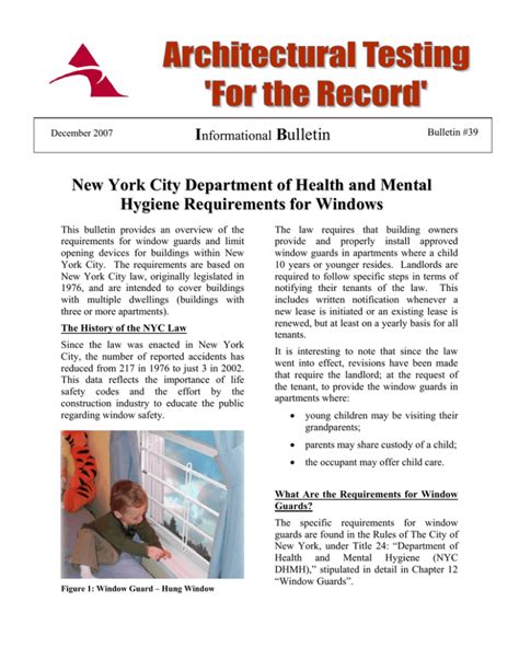 New York City Department Of Health And Mental Hygiene