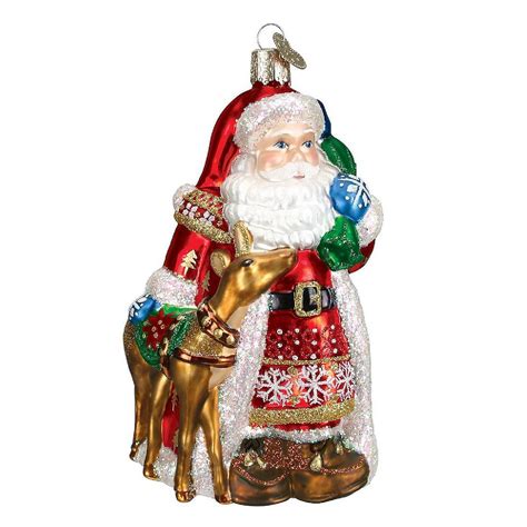 Old World Christmas Nordic Santa Glass Blown Ornament