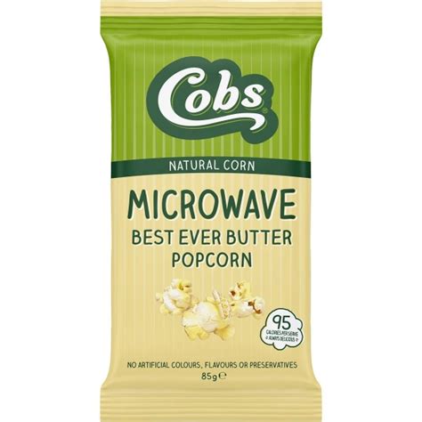 Cobs Microwave Popcorn Butter 85g Adelaide S Finest Supermarkets