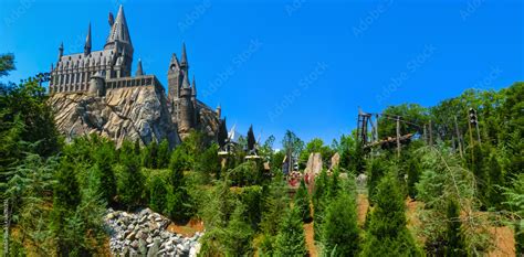 Orlando, Florida, USA - May 09, 2018: The Hogwarts Castle at The ...