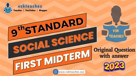 Th Social Science First Midterm Original Question Paper And Answer Key