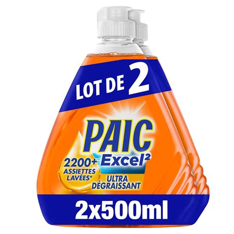 Excel Liquide Vaisselle D Graissant Paic Intermarch