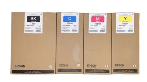 4 X Original Ink Epson Workforce Pro WF R8590 Dtwf T8691 T8694 XXL